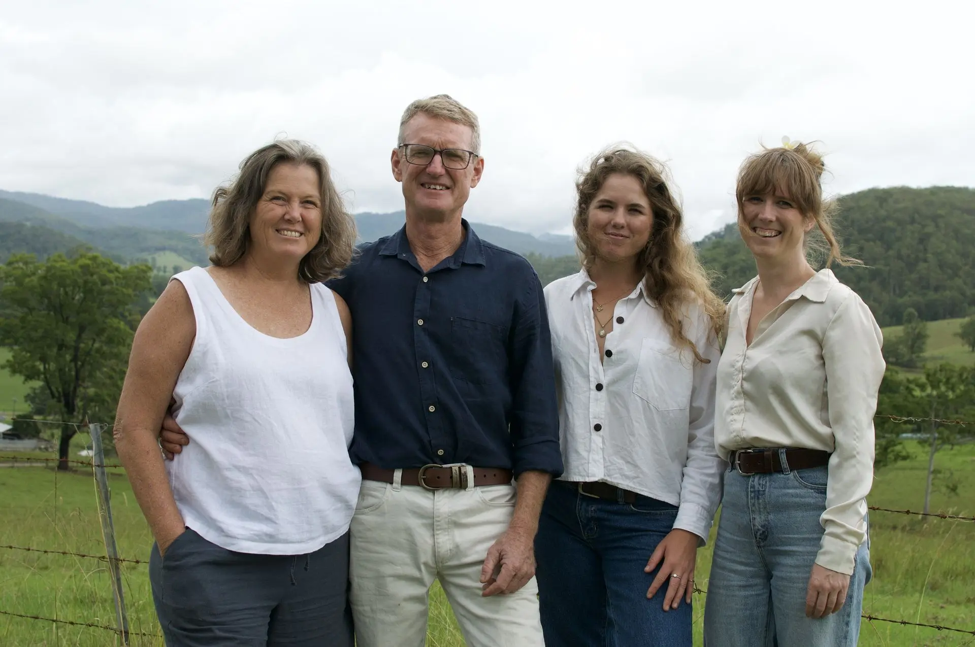 The Bailey family at Homegrown Organics