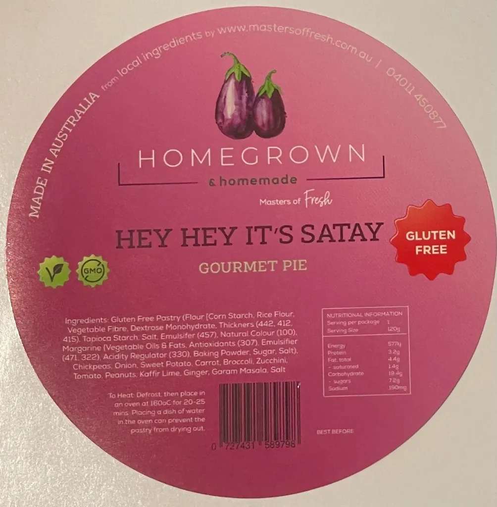 Pie GF - Hey, Hey It's Satay